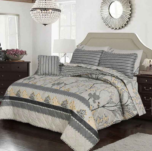 Premium Summer King Size Comforter Set - 7-Piece N29