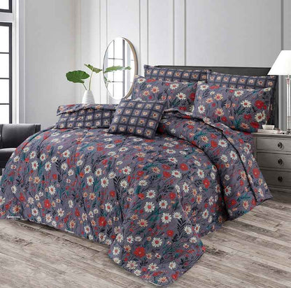 Premium Summer King Size Comforter Set - 7-Piece A46