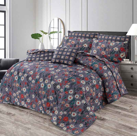 Premium Summer King Size Comforter Set - 7-Piece A46