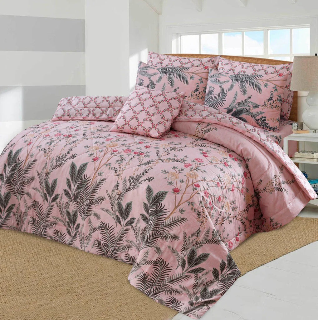 Premium Summer King Size Comforter Set - 7-Piece A14