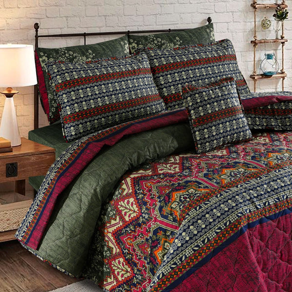 Premium Summer King Size Comforter Set - 7-Piece