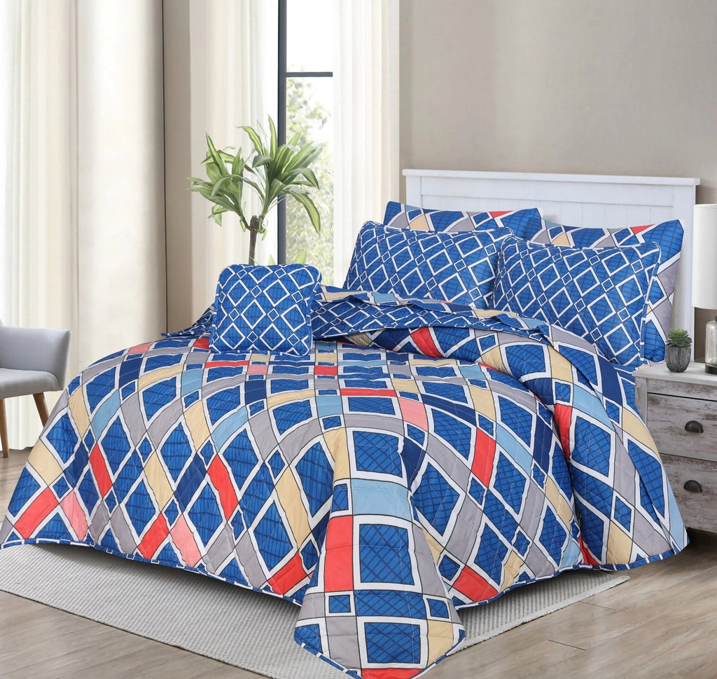 Premium Summer King Size Comforter Set - 7-Piece N27