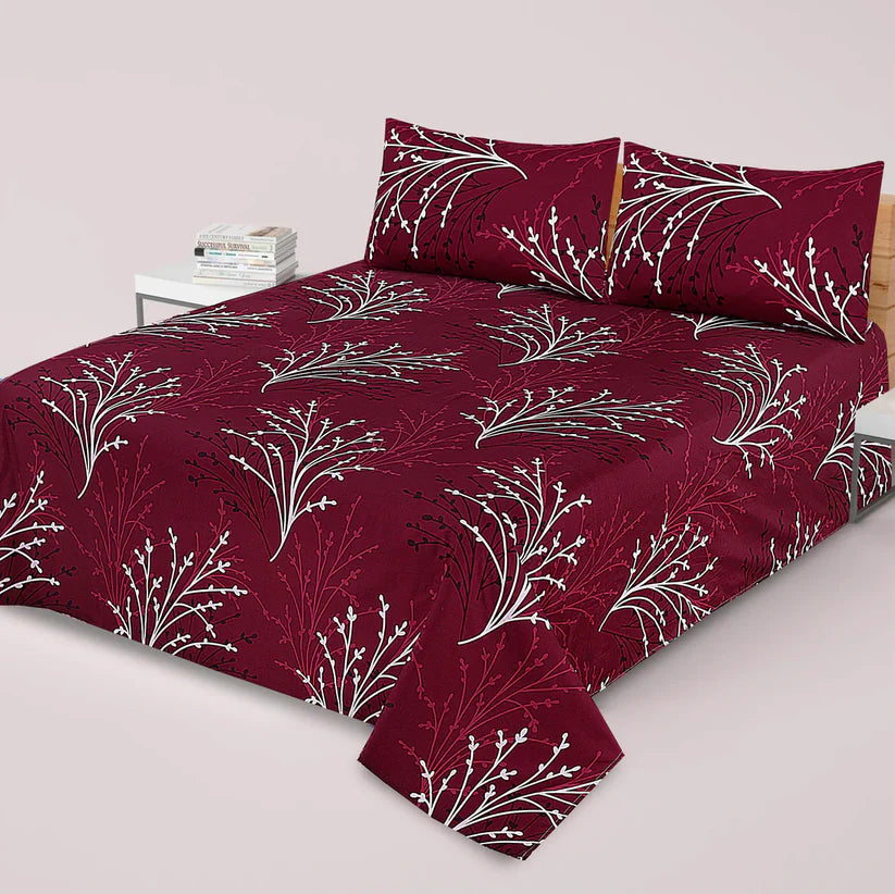 3 Pcs Cotton Bed Sheet Set B-6