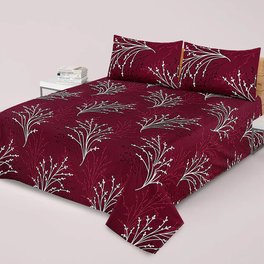 3 Pcs Cotton Bed Sheet Set B-6