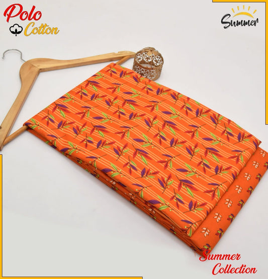 2 Piece – Cotton Digital Print Suit ( Design J-44)