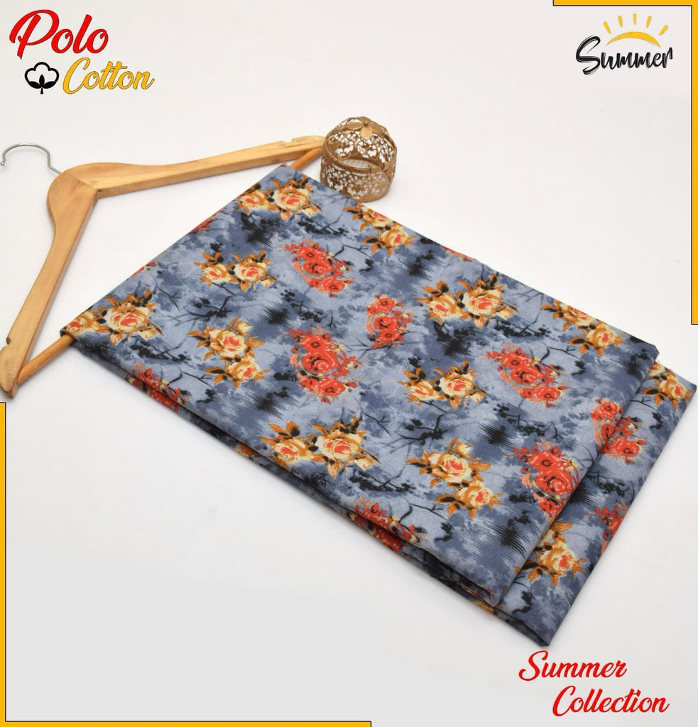 2 Piece – Cotton Digital Print Suit ( Design J-45)