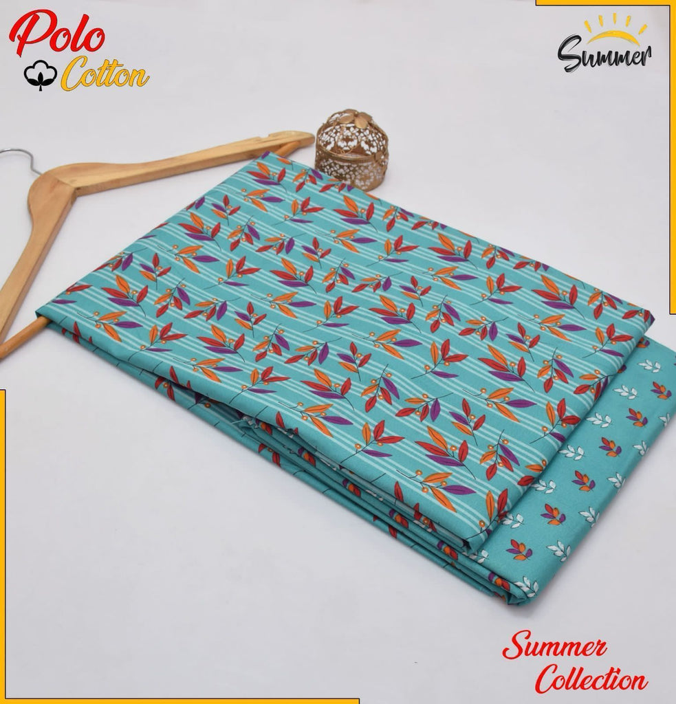 2 Piece – Cotton Digital Print Suit ( Design J-47)