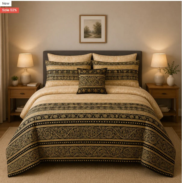 Premium Summer King Size Comforter Set - 7-Piece N45