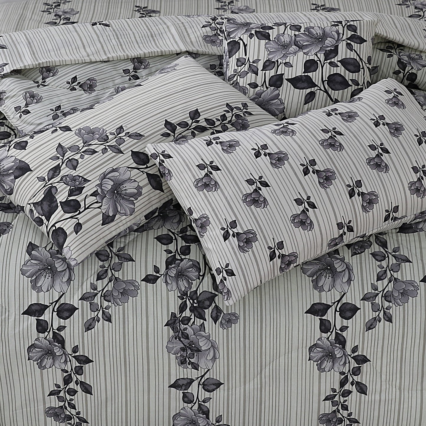 Premium Summer King Size Comforter Set - 7-Piece A16