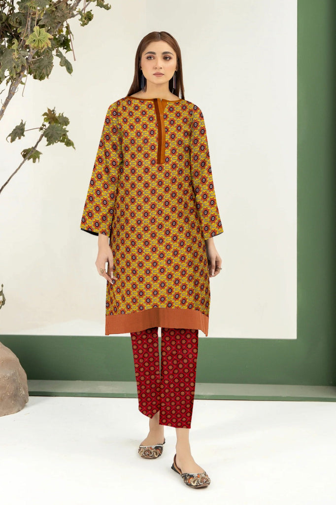 2 Piece – Cotton Digital Print Suit ( Design A-9)