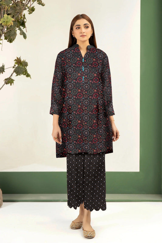 2 Piece – Cotton Digital Print Suit ( Design A-8)