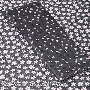 2 Piece – Cotton Digital Print Suit ( Design A-6)