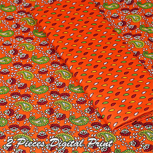 2 Piece – Cotton Digital Print Suit ( Design A-4)