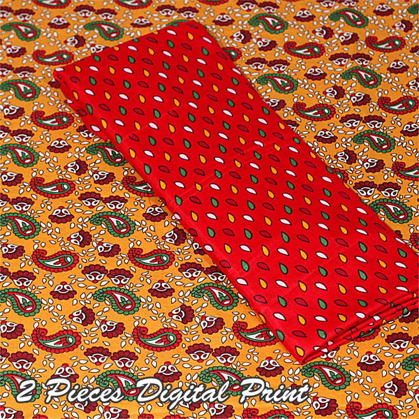 2 Piece – Cotton Digital Print Suit ( Design A-3)