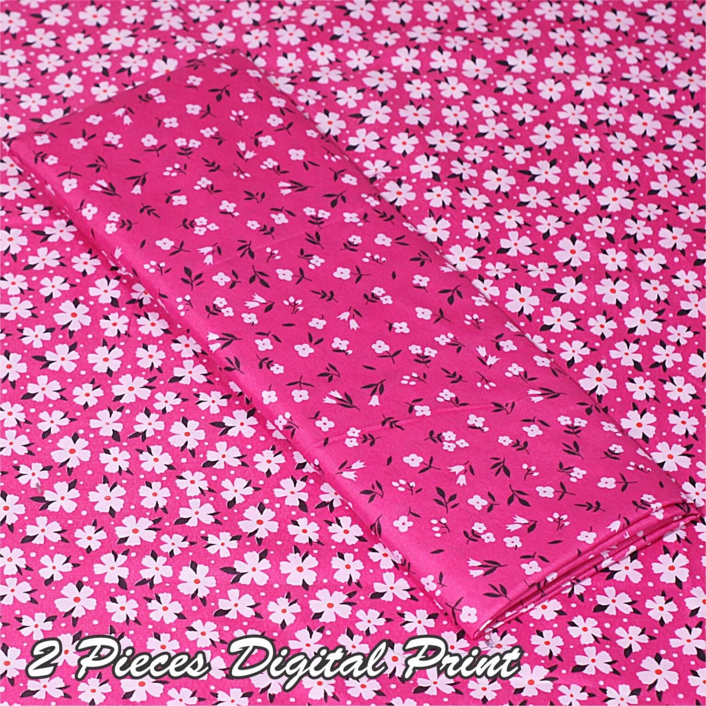 2 Piece – Cotton Digital Print Suit ( Design A-18)