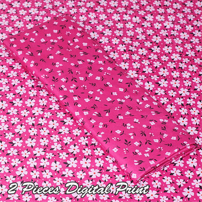 2 Piece – Cotton Digital Print Suit ( Design A-18)