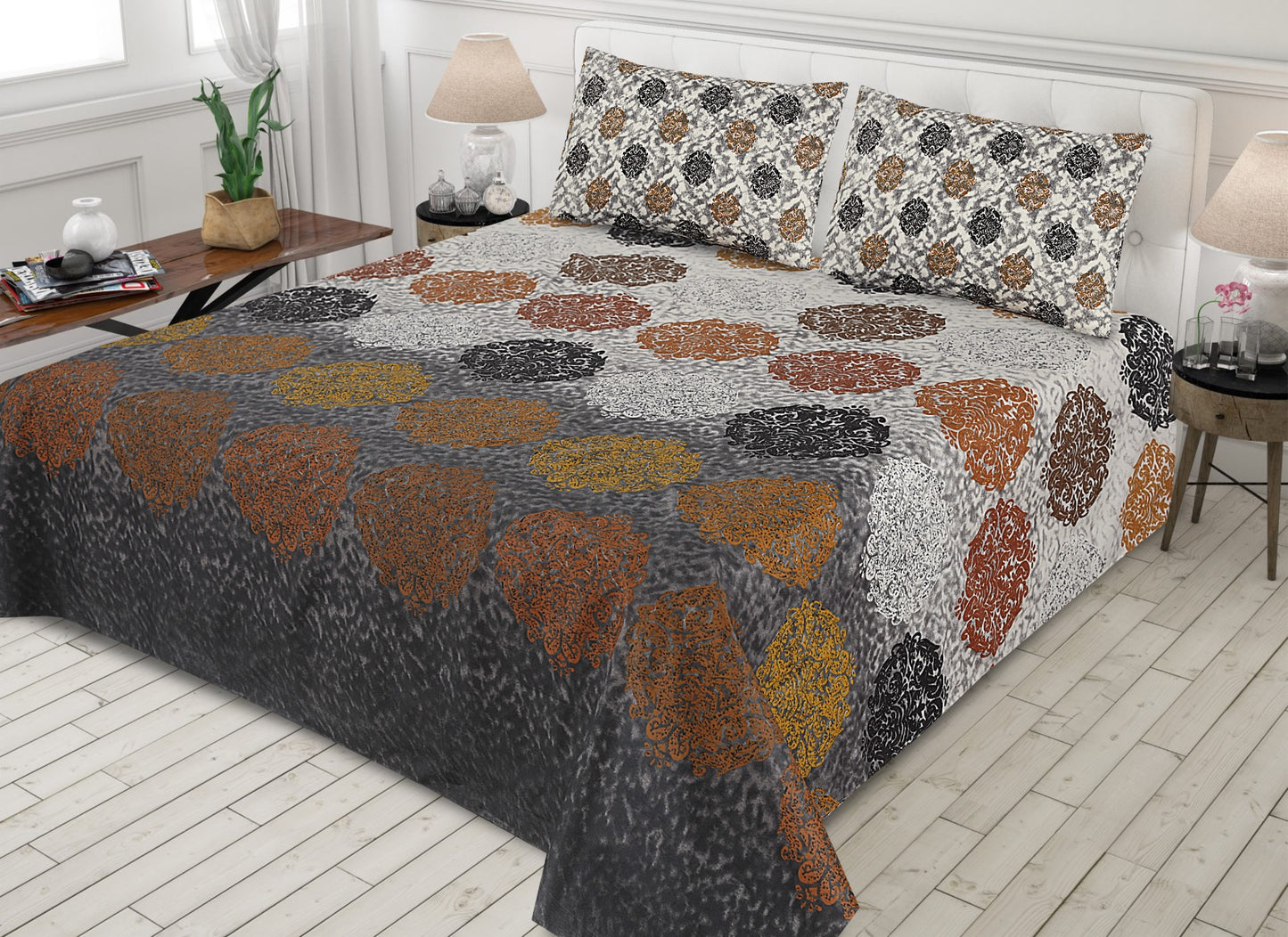 3 Pcs Bed sheet N-09