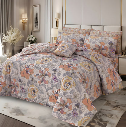Premium Summer King Size Comforter Set - 7-Piece A34