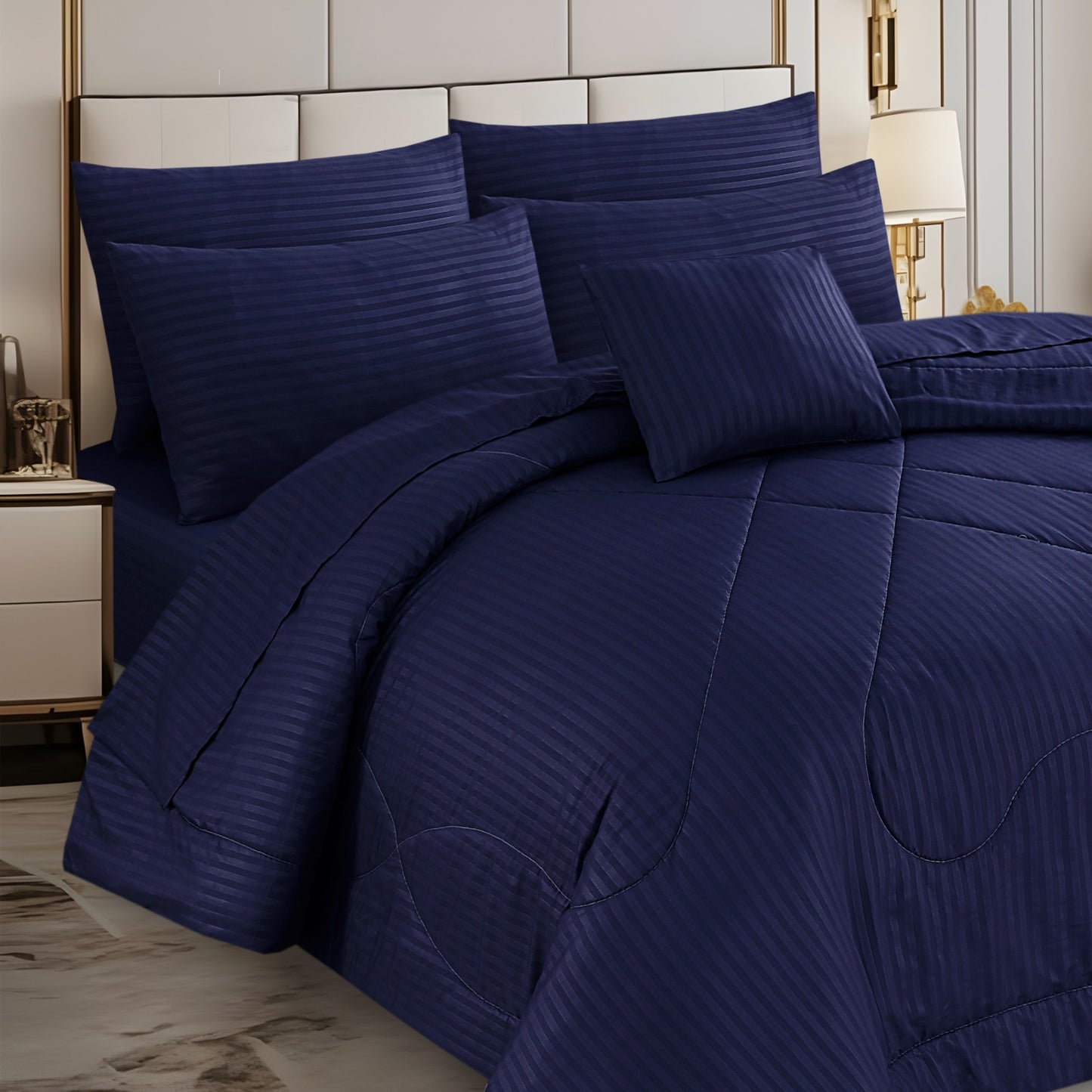 Premium Summer King Size Comforter Set - 7-Piece