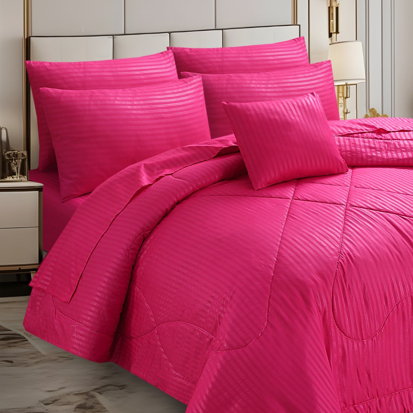 Premium Summer King Size Comforter Set - 7-Piece