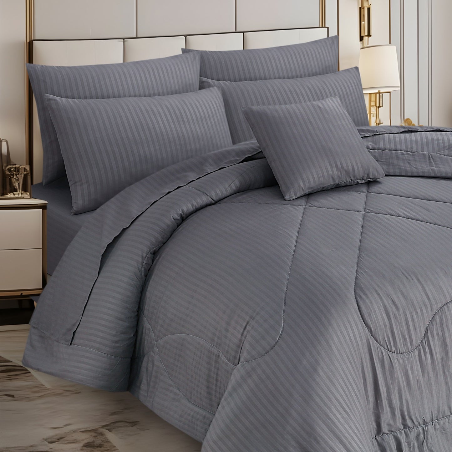 Premium Summer King Size Comforter Set - 7-Piece