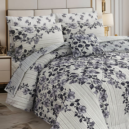 Premium Summer King Size Comforter Set - 7-Piece A16